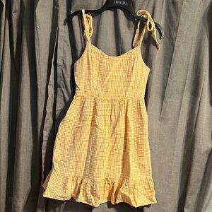 Old Navy Yellow Gingham Dress